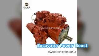 ปั๊มขุดอัพเกรด K5V80DTP Heavy Duty Power