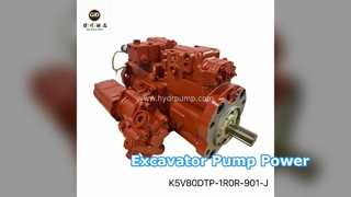 ปั๊มไฮดรอลิกสำหรับรถขุด K5V80DTP เพิ่มพลัง
