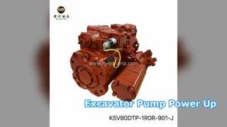 ปั๊มขุดเจาะ K5V80DTP 15 Ton Power Up